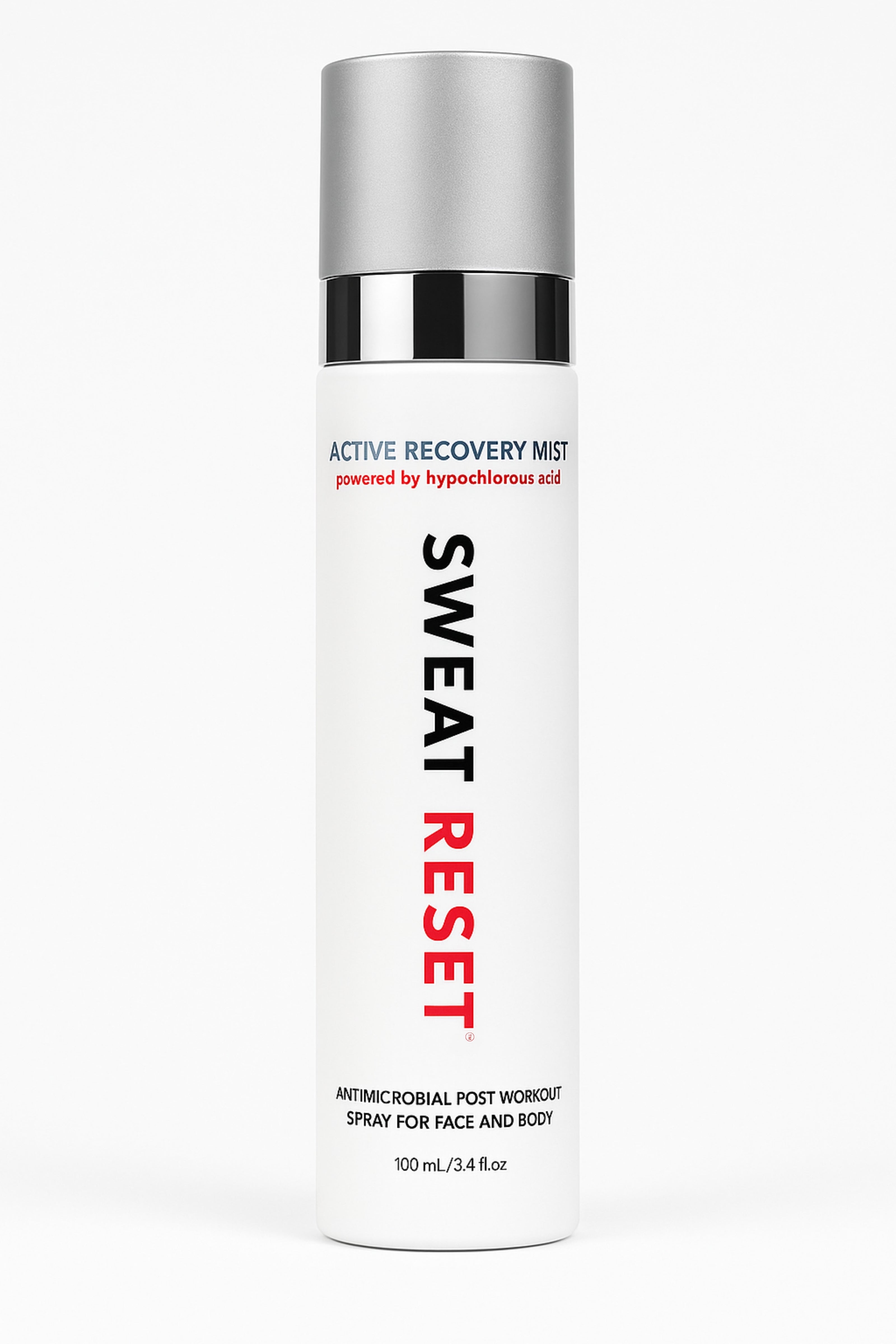 Sweat Reset Hypochlorous Acid - HOCl Spray - Post-Workout Face Cleansing - 3.4 oz - Ultra Fine Mist - Skin Safe